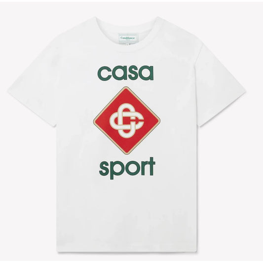Casablanca White Cotton T-Shirt Casablanca