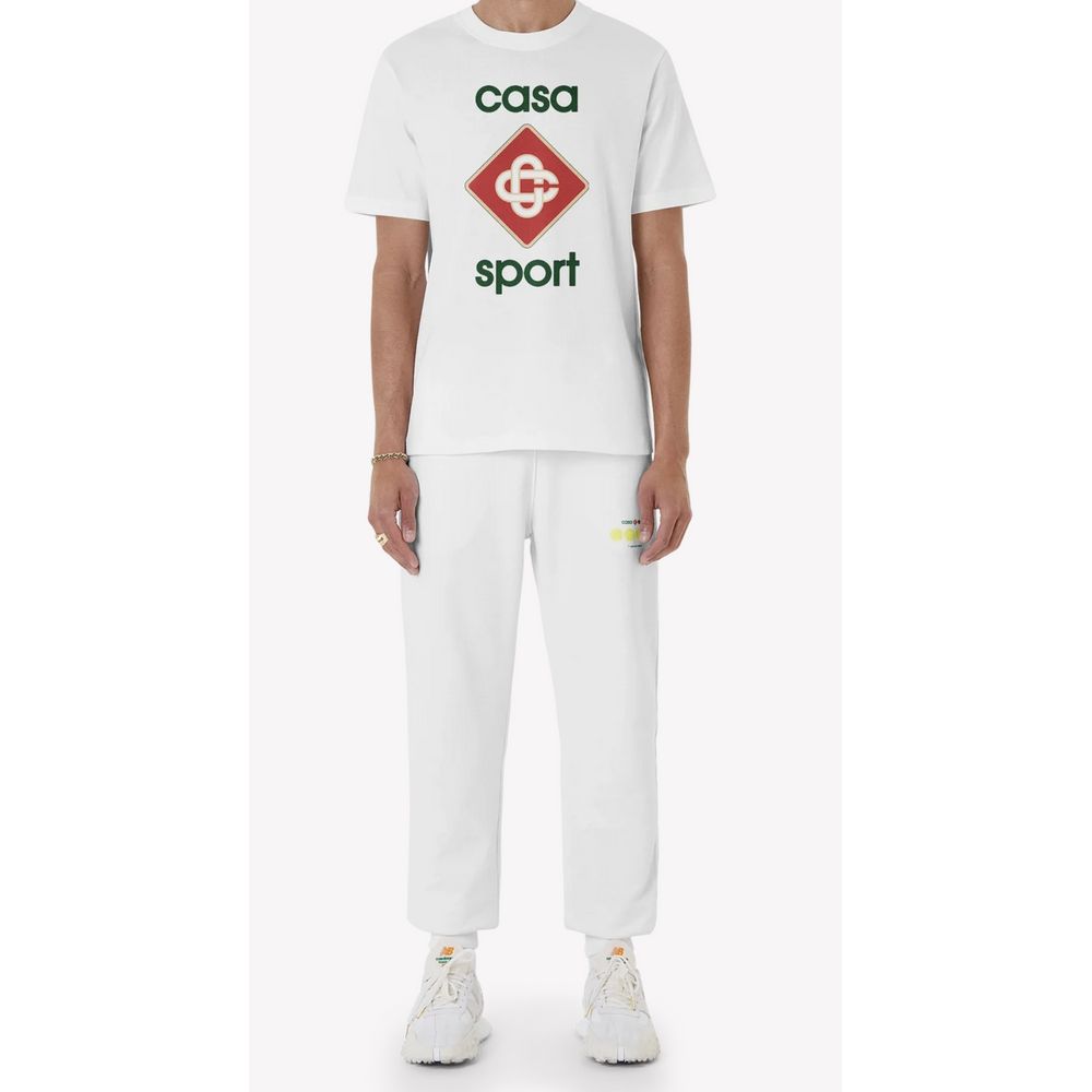 Casablanca White Cotton T-Shirt Casablanca