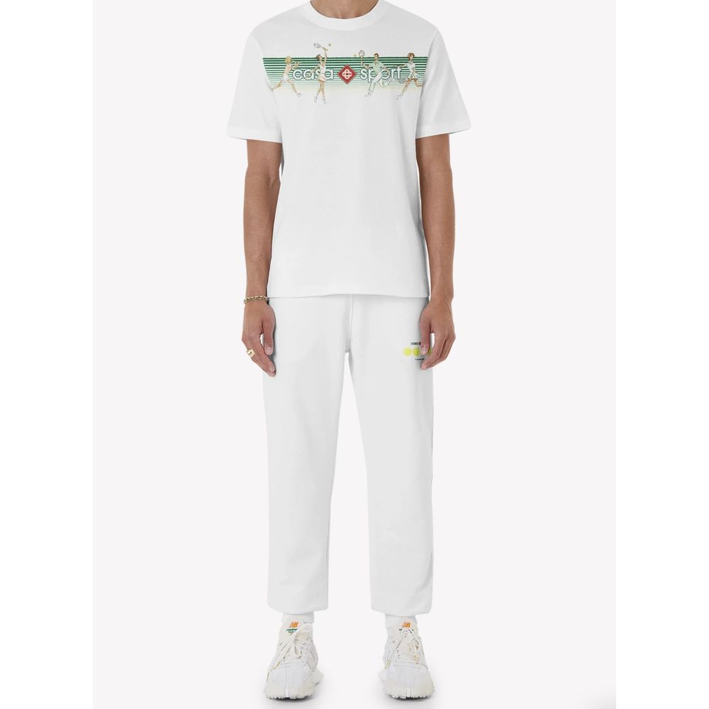 Casablanca White Cotton T-Shirt Casablanca