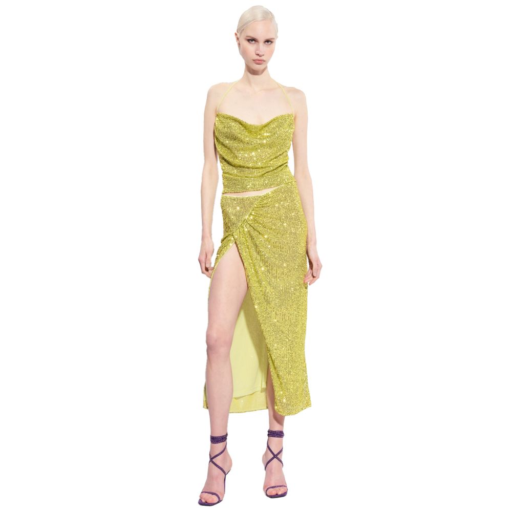 PINKO Green Polyester Tops & T-Shirt PINKO