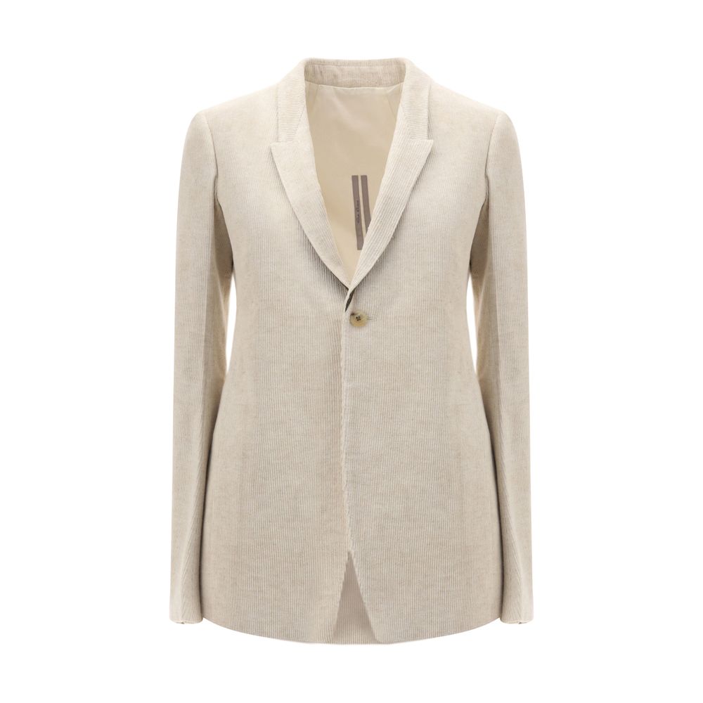 Rick Owens Beige Cotton Blazer Rick Owens