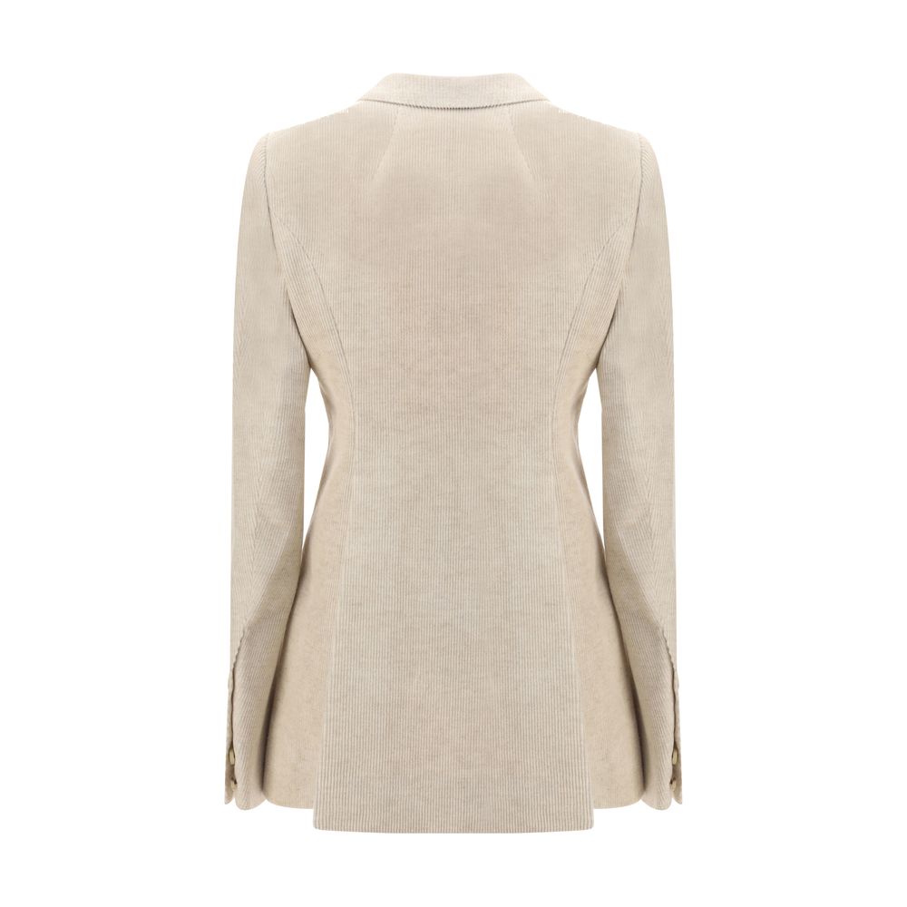 Rick Owens Beige Cotton Blazer Rick Owens