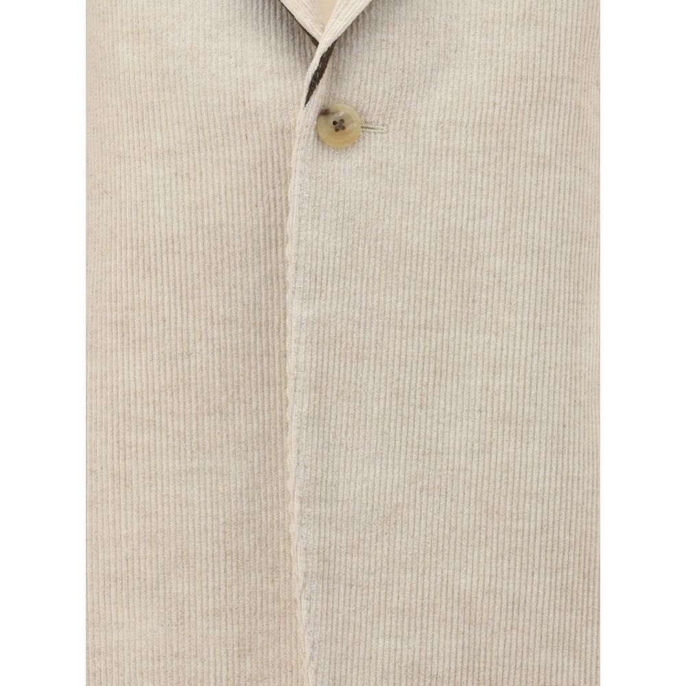 Rick Owens Beige Cotton Blazer Rick Owens