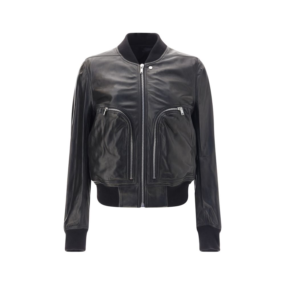 Rick Owens Bauhaus Flight Leather Jacket Rick Owens