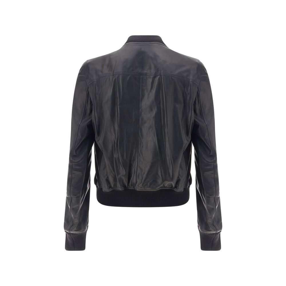 Rick Owens Bauhaus Flight Leather Jacket Rick Owens