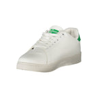 Norway 1963 white polyurethane men's sneaker with sleek design and comfortable fit, shown from a side angle.