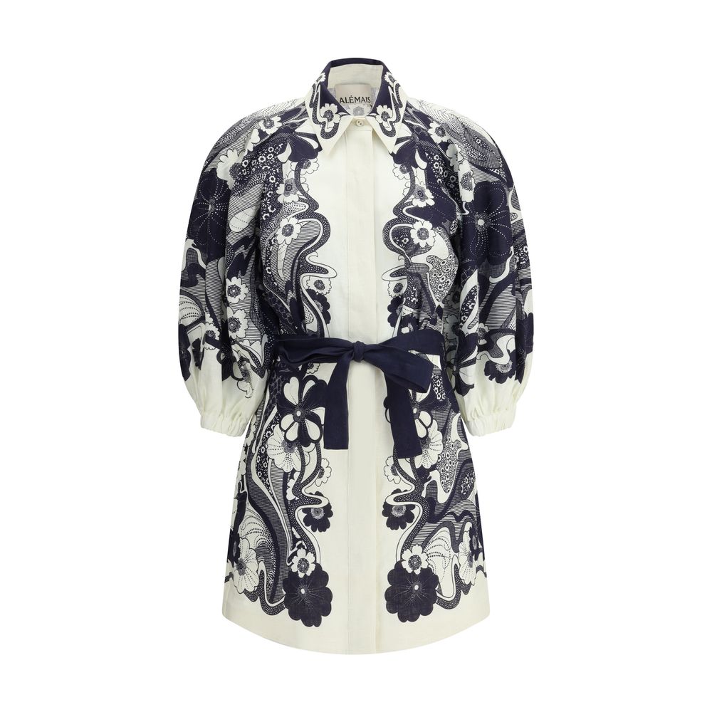 Alemais Multicolor Linen Casual Dress Alemais