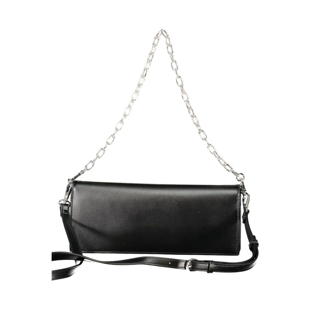 Mario Valentino Black Polyurethane Women Handbag Mario Valentino