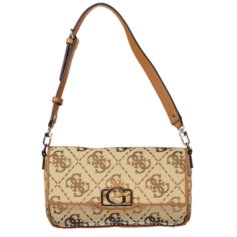 Guess Jeans Beige Polyester Women Handbag Guess Jeans
