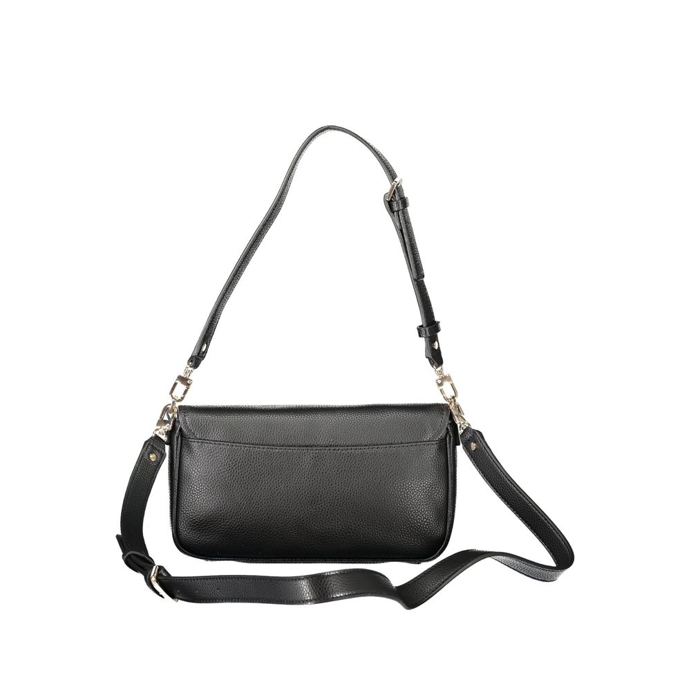 Guess Jeans Nero polyurethane women's handbag with sleek design and gold-tone hardware, stylish accessory for everyday use.