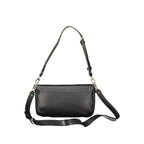 Guess Jeans Nero polyurethane women's handbag with sleek design and gold-tone hardware, stylish accessory for everyday use.