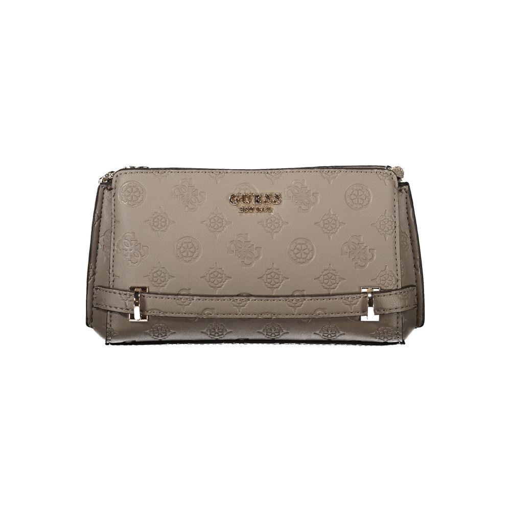 Guess Jeans Marrone Poliuretano Female Shoulder Bag Guess Jeans