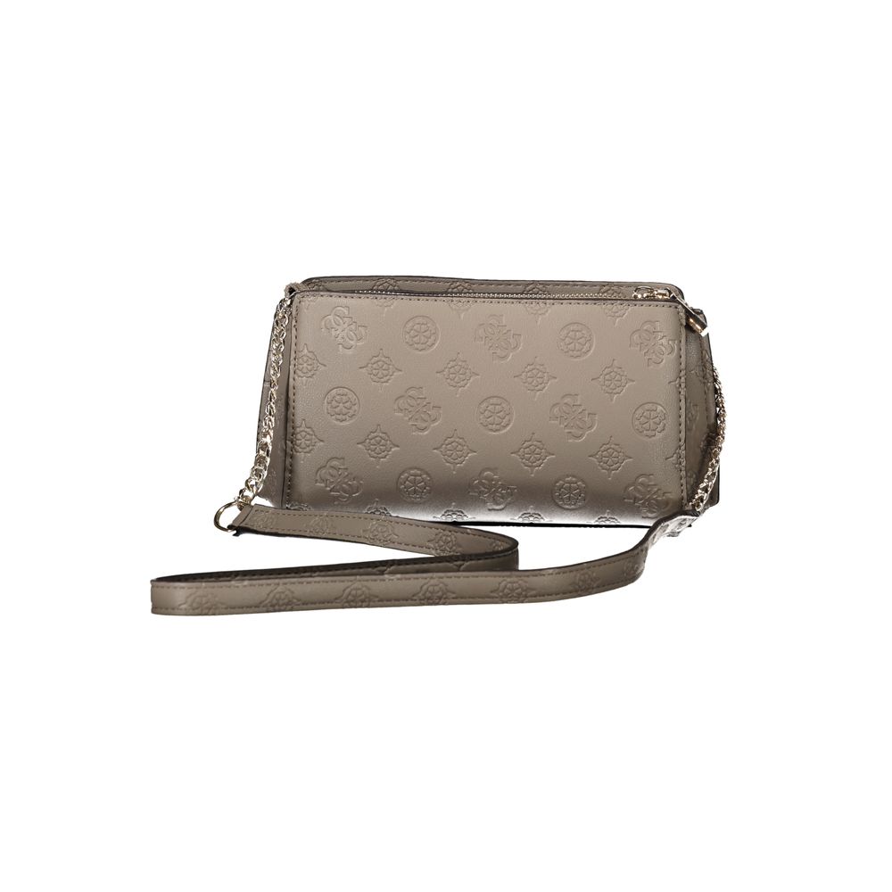 Guess Jeans Marrone Poliuretano Female Shoulder Bag Guess Jeans