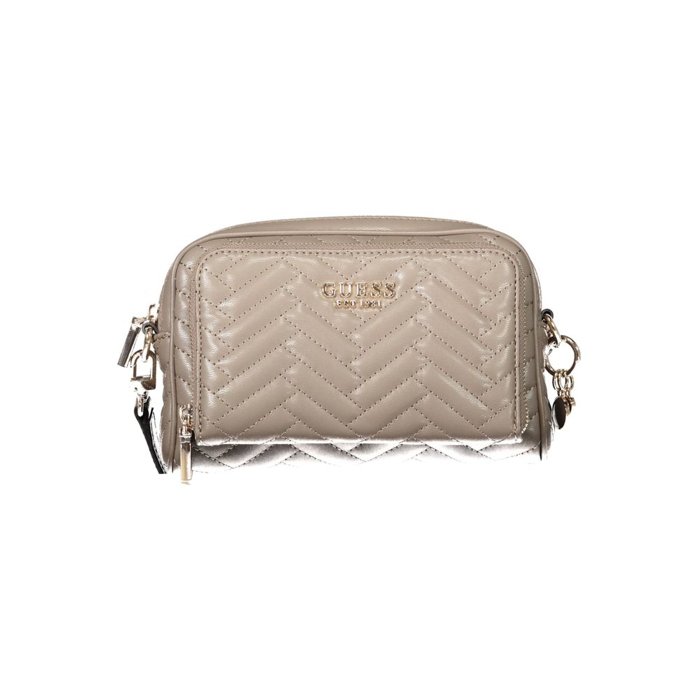 Guess Jeans Marrone Poliuretano Women Shoulder Bag Guess Jeans