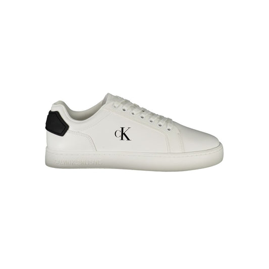 Calvin Klein Bianco Poliuretano Men Sneaker Calvin Klein
