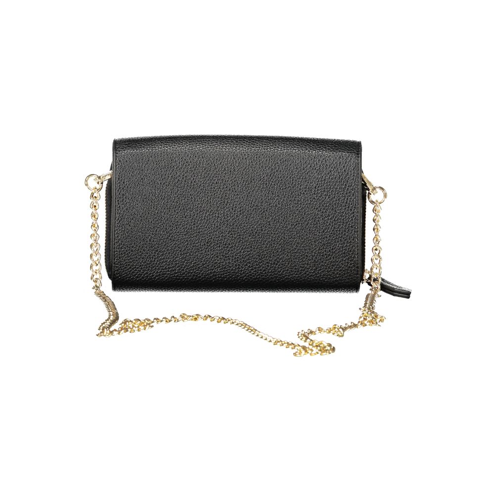 Mario Valentino Black Polyethylene Women Wallet Convertible Shoulder Bag Mario Valentino
