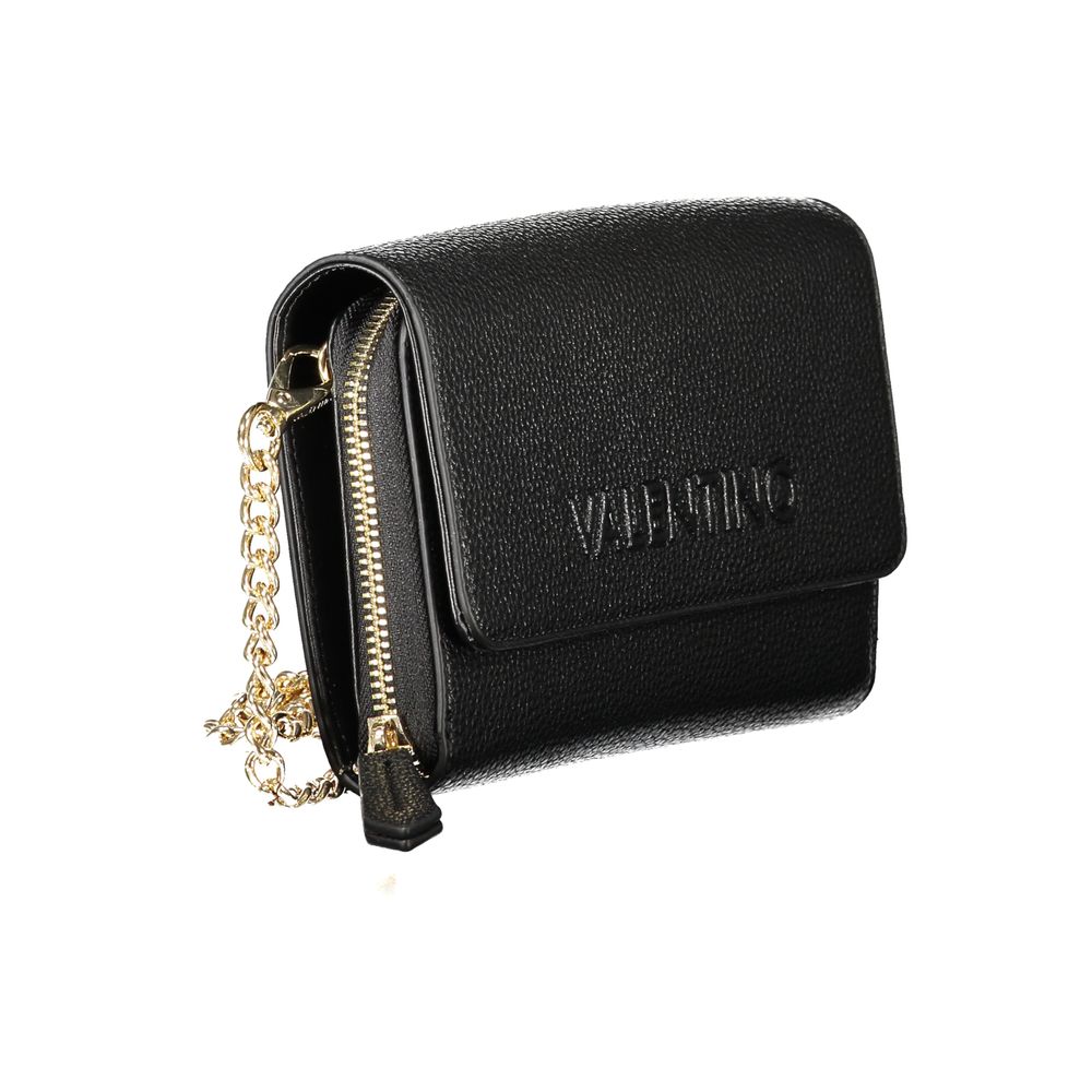 Mario Valentino Black Polyethylene Women Wallet Convertible Shoulder Bag Mario Valentino