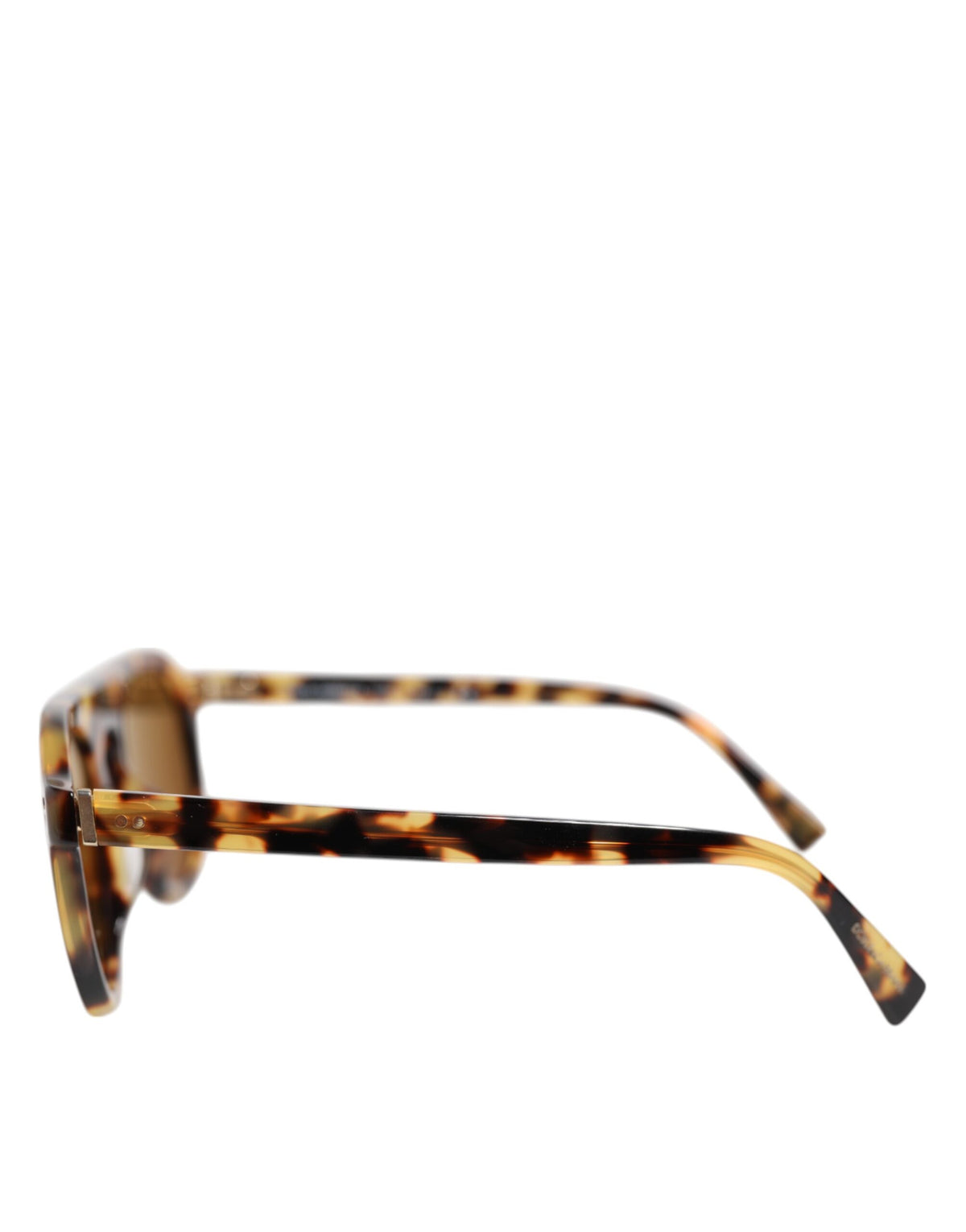 Dolce & Gabbana Brown Acetate Round Leopard Print Eyewear Sunglasses - Eljoys Fashion 