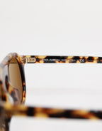 Dolce & Gabbana Brown Acetate Round Leopard Print Eyewear Sunglasses - Eljoys Fashion 