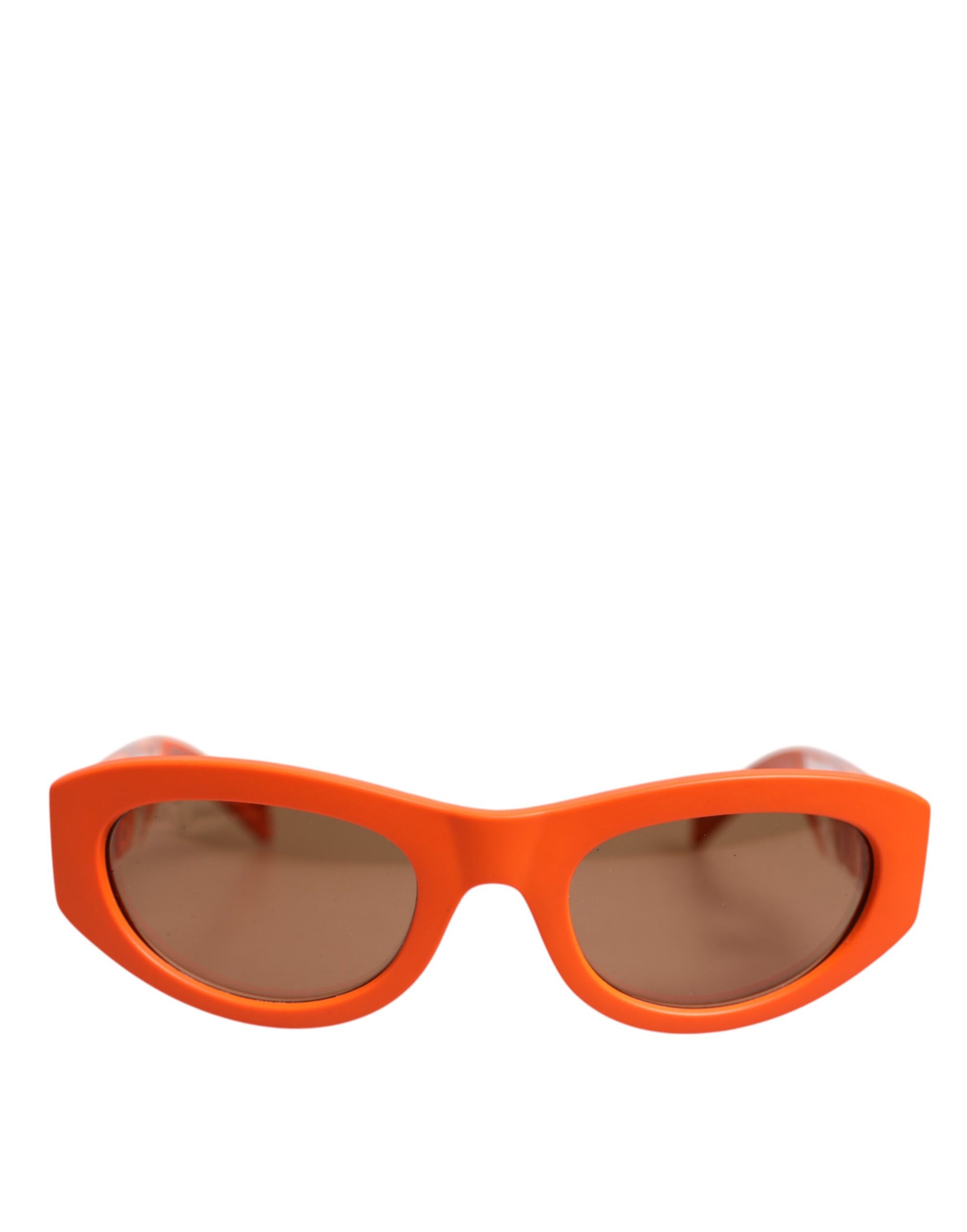 Dolce & Gabbana Orange Reborn To Live Oval Frame Logo Eyewear Sunglasses Dolce & Gabbana