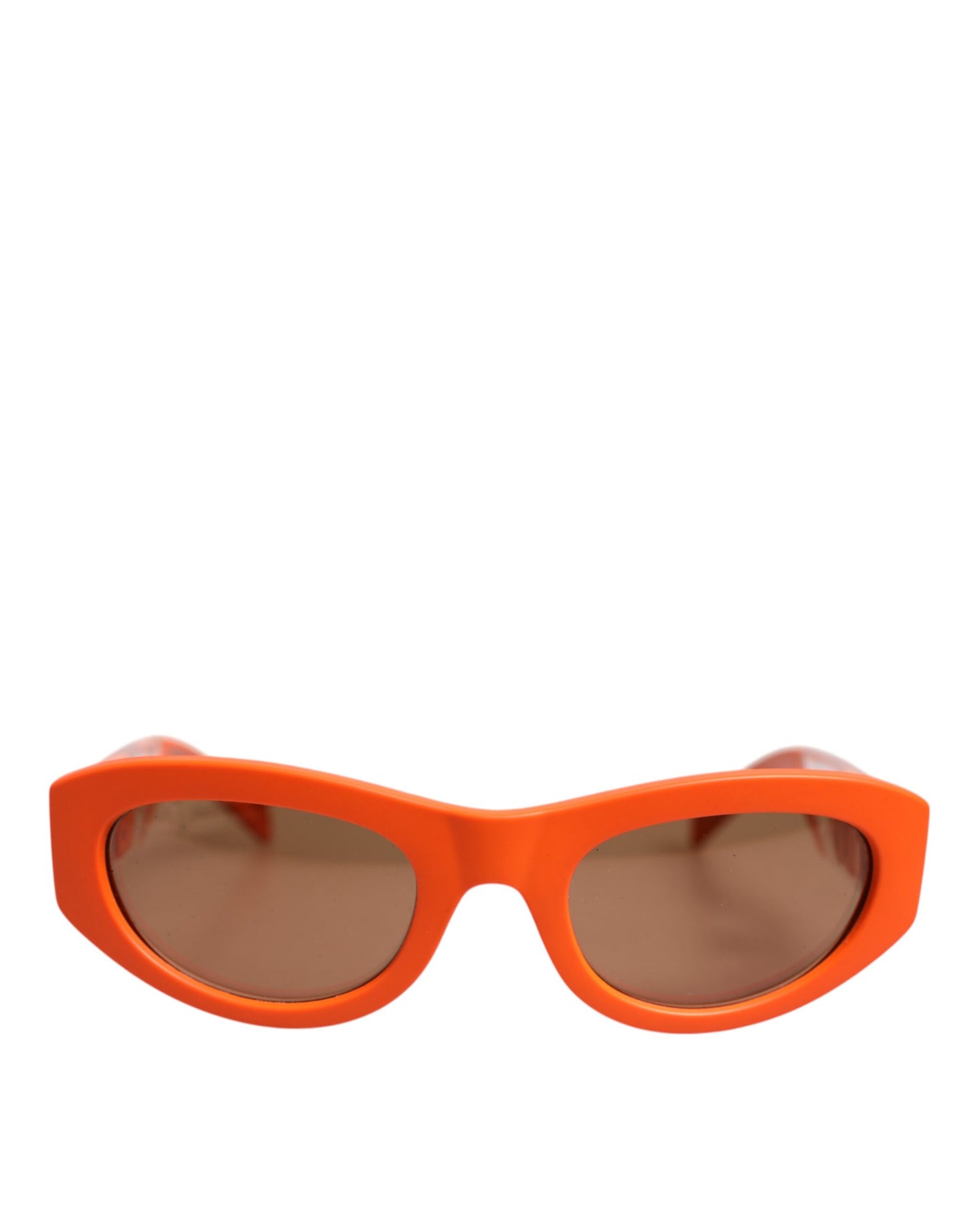 Dolce & Gabbana Orange Reborn To Live Oval Frame Logo Eyewear Sunglasses Dolce & Gabbana