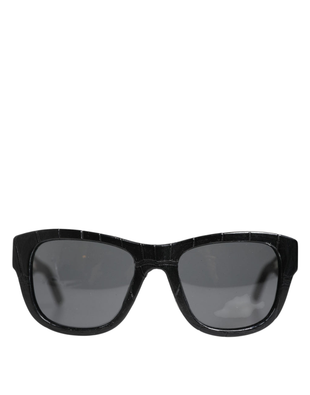 Dolce & Gabbana Black Leather Frame DG4177 Tinted Lens Sunglasses - Eljoys Fashion 