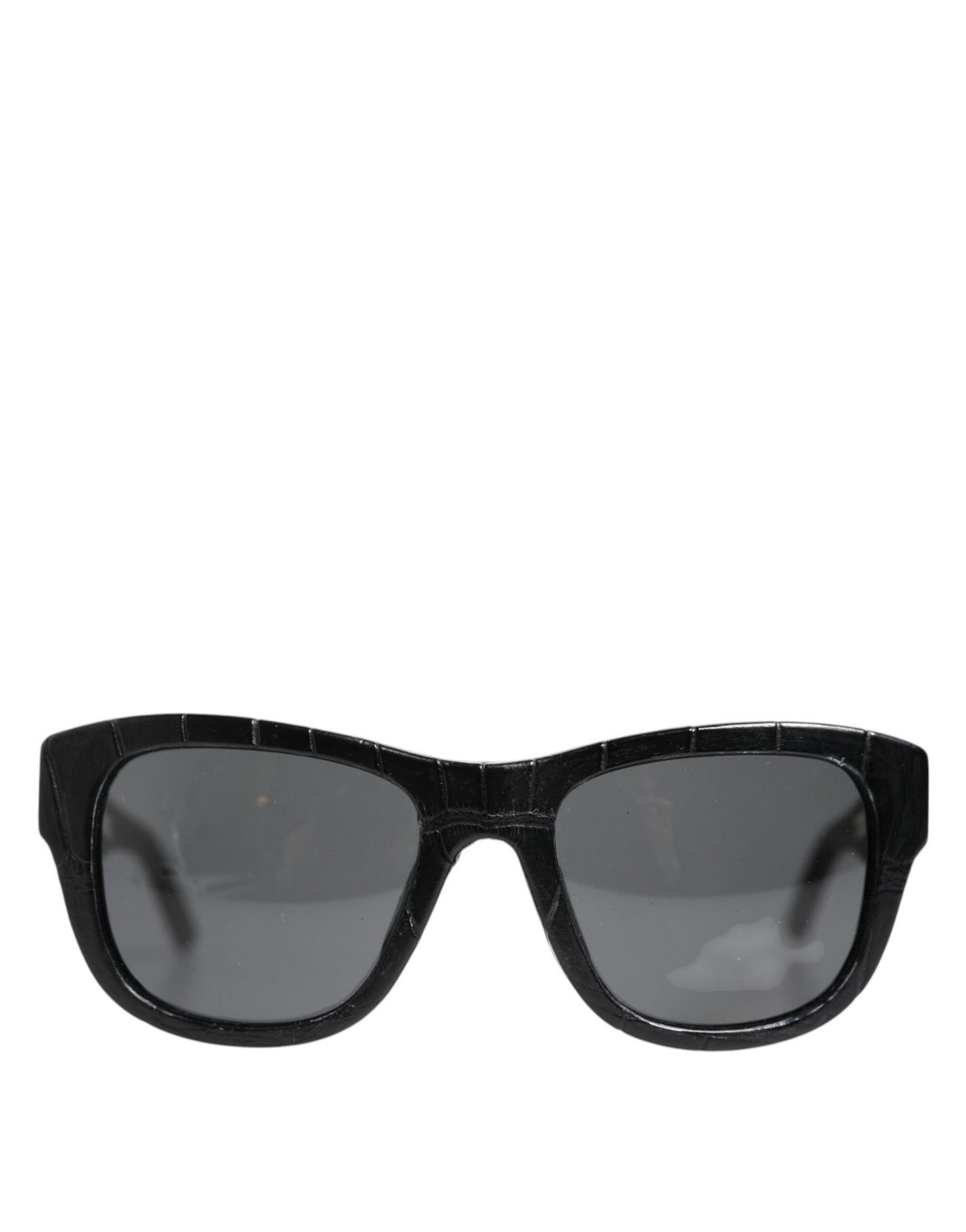 Dolce & Gabbana Black Leather Frame DG4177 Tinted Lens Sunglasses Dolce & Gabbana