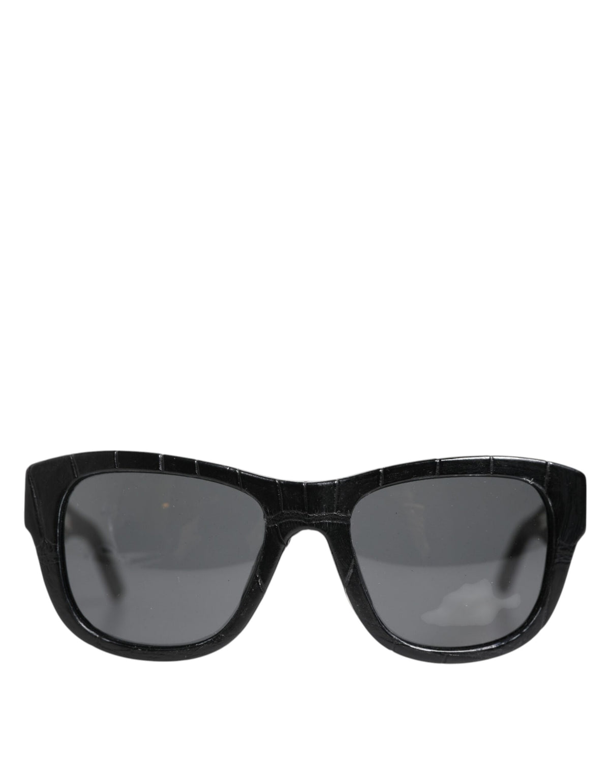 Dolce & Gabbana Black Leather Frame DG4177 Tinted Lens Sunglasses - Eljoys Fashion 