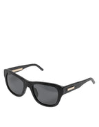 Dolce & Gabbana Black Leather Frame DG4177 Tinted Lens Sunglasses - Eljoys Fashion 