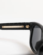 Dolce & Gabbana Black Leather Frame DG4177 Tinted Lens Sunglasses - Eljoys Fashion 