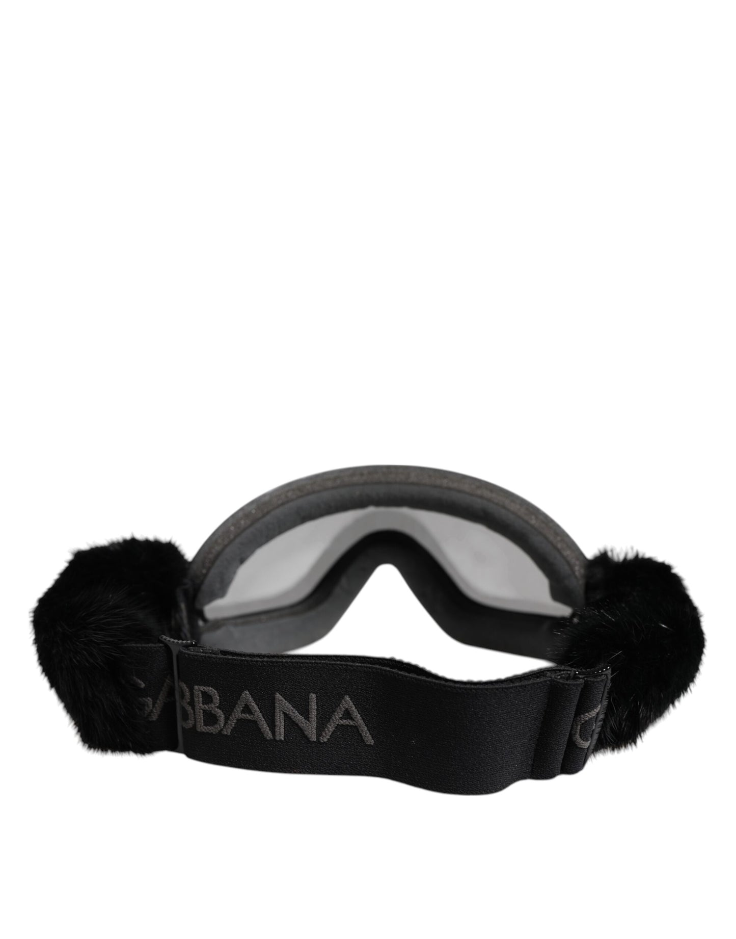 Dolce & Gabbana Black Bi0759 Lace Mirrored Ski Goggles Mask Sunglasses Dolce & Gabbana