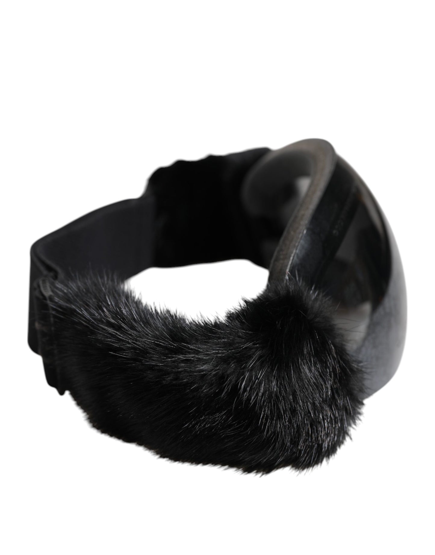 Dolce & Gabbana Black Bi0759 Lace Mirrored Ski Goggles Mask Sunglasses Dolce & Gabbana