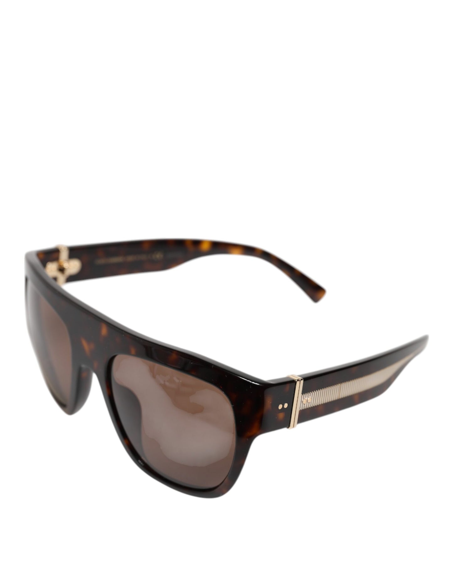 Dolce & Gabbana Dark Brown Havana DG4398F Square Frame Eyewear Sunglasses Dolce & Gabbana