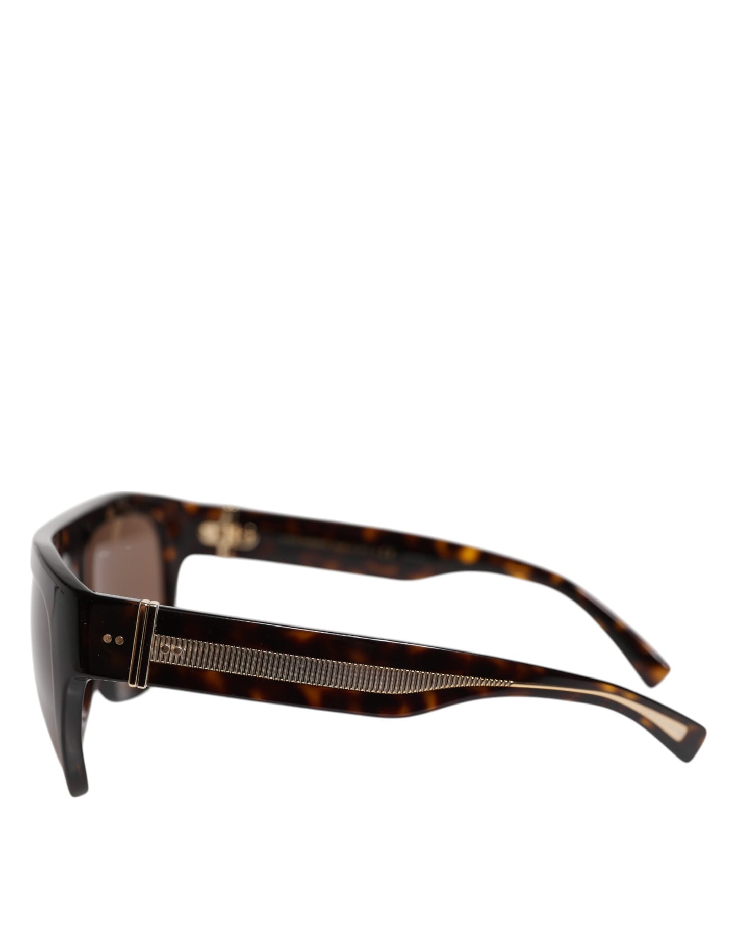 Dolce & Gabbana Dark Brown Havana DG4398F Square Frame Eyewear Sunglasses Dolce & Gabbana