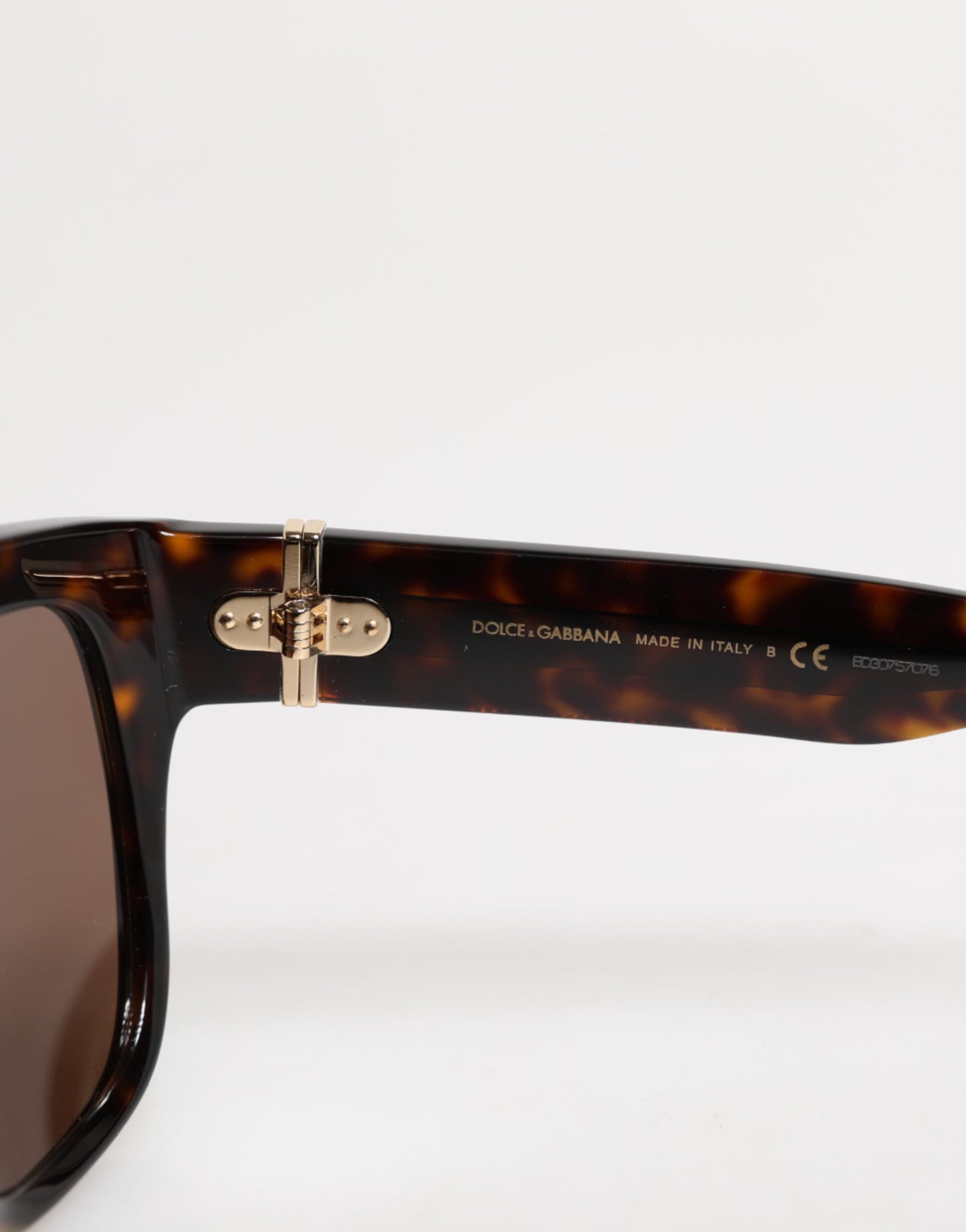 Dolce & Gabbana Dark Brown Havana DG4398F Square Frame Eyewear Sunglasses Dolce & Gabbana