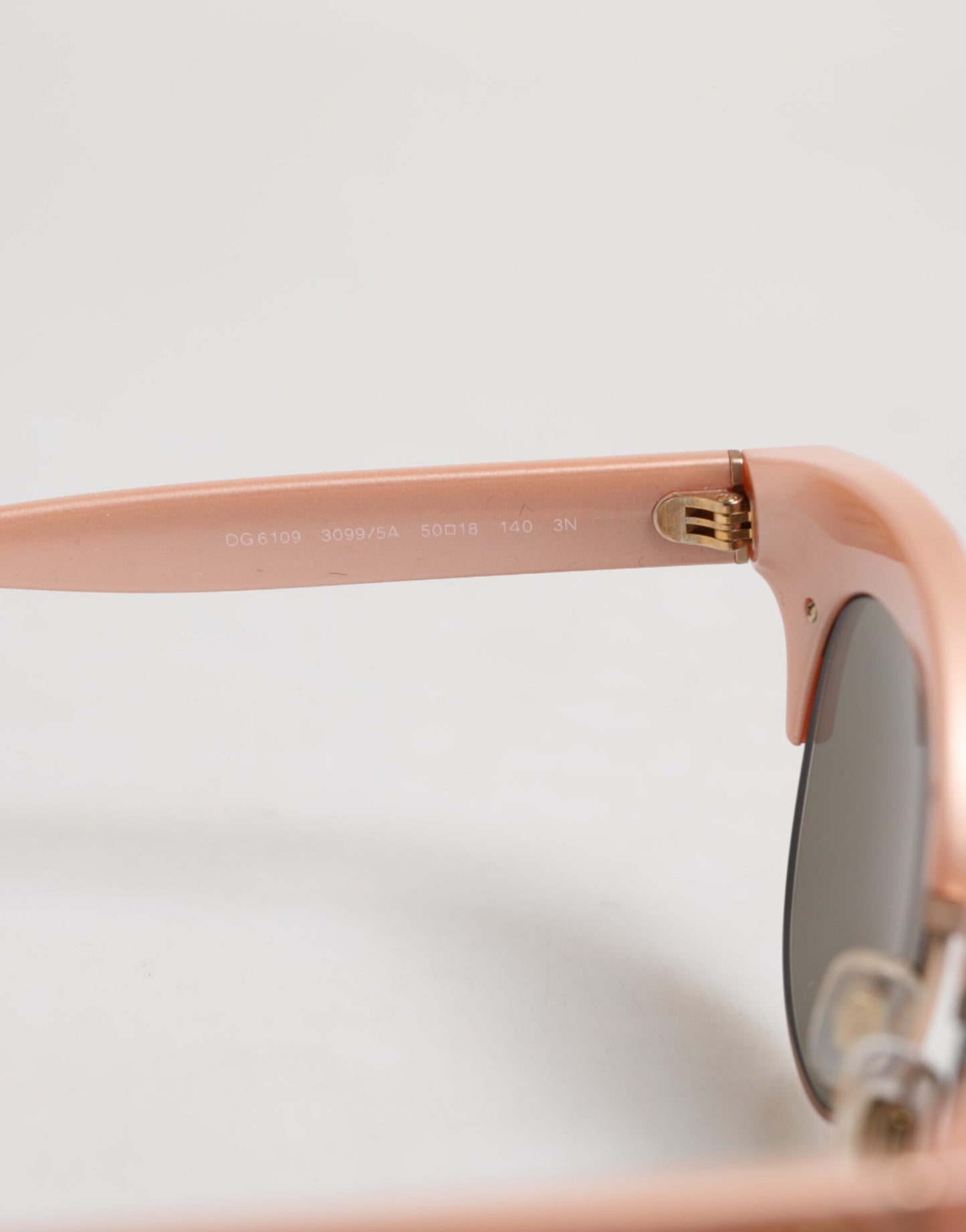 Dolce & Gabbana Pink Gold Mirrored Cat Eye DG6109 Sequined Sunglasses Dolce & Gabbana