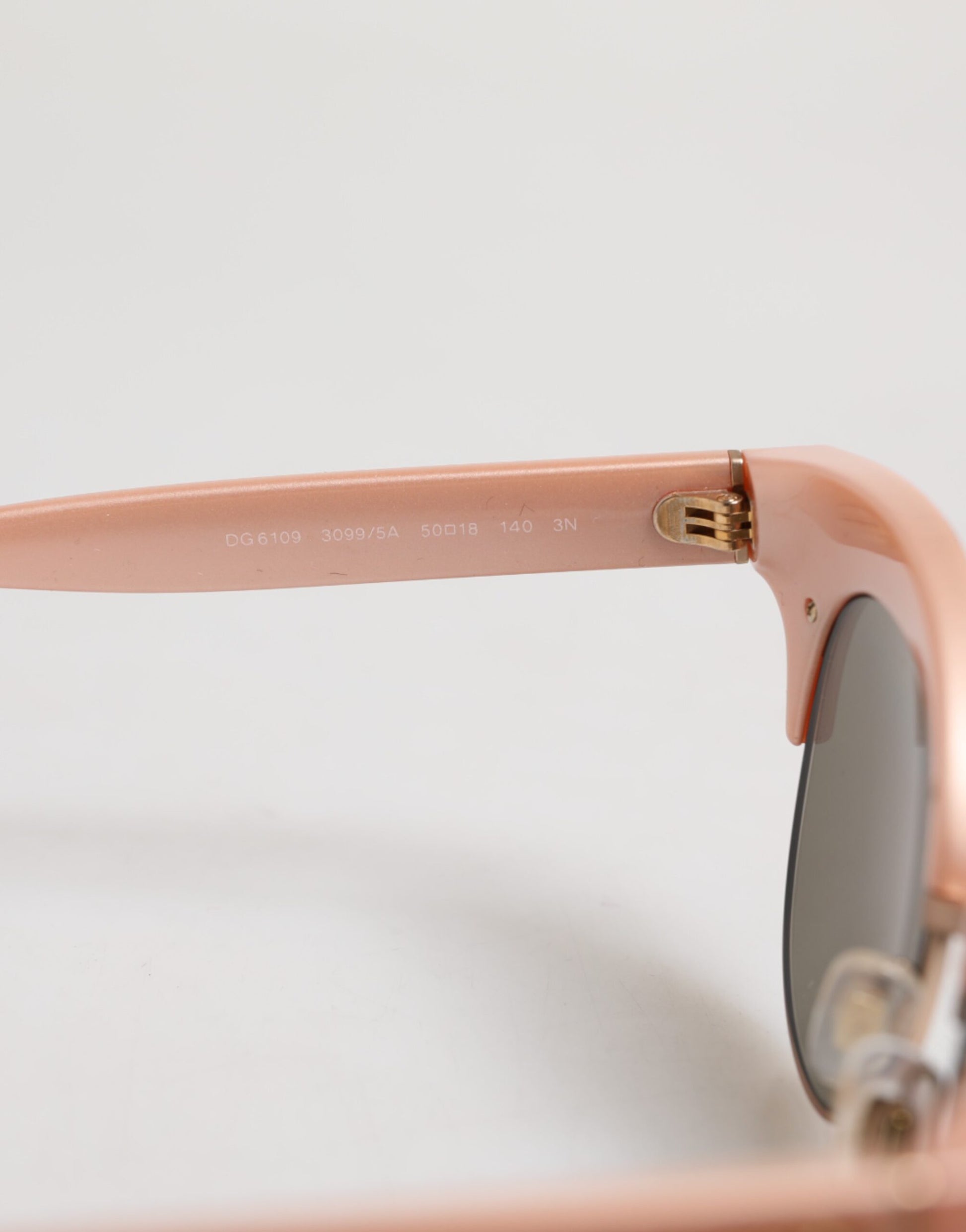 Dolce & Gabbana Pink Gold Mirrored Cat Eye DG6109 Sequined Sunglasses Dolce & Gabbana