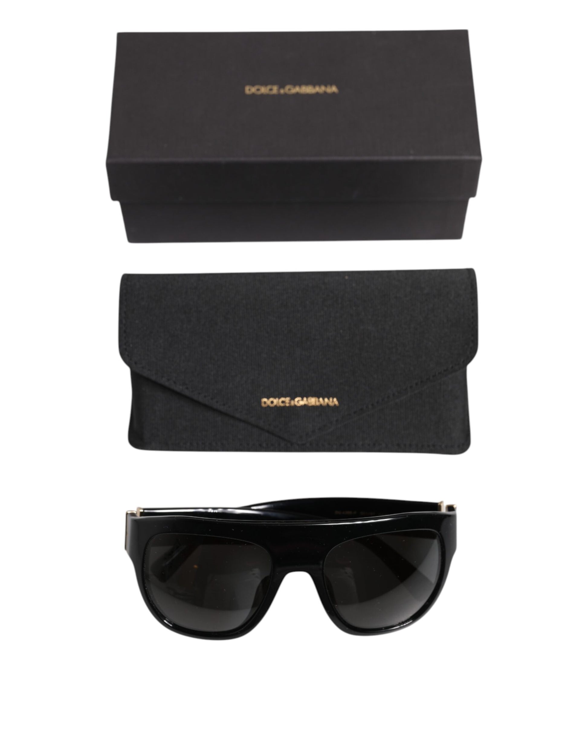Dolce & Gabbana Black Square Acetate Frame DG4398-F Eyewear Sunglasses Dolce & Gabbana