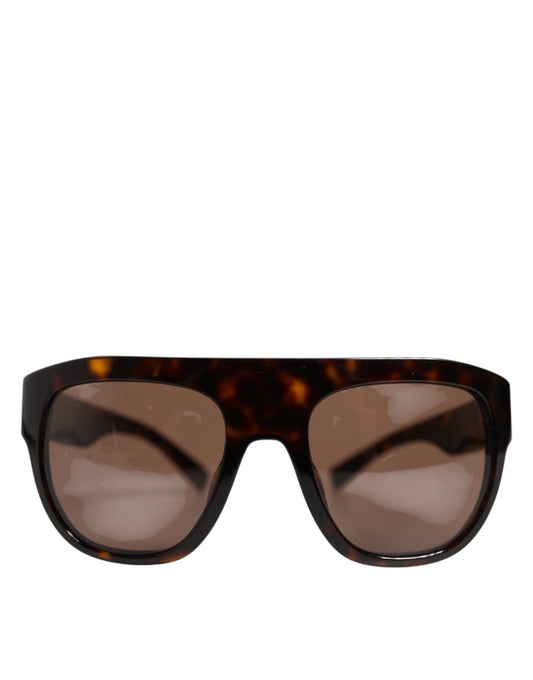 Dolce & Gabbana Dark Brown Havana DG4398F Square Frame Eyewear Sunglasses Dolce & Gabbana
