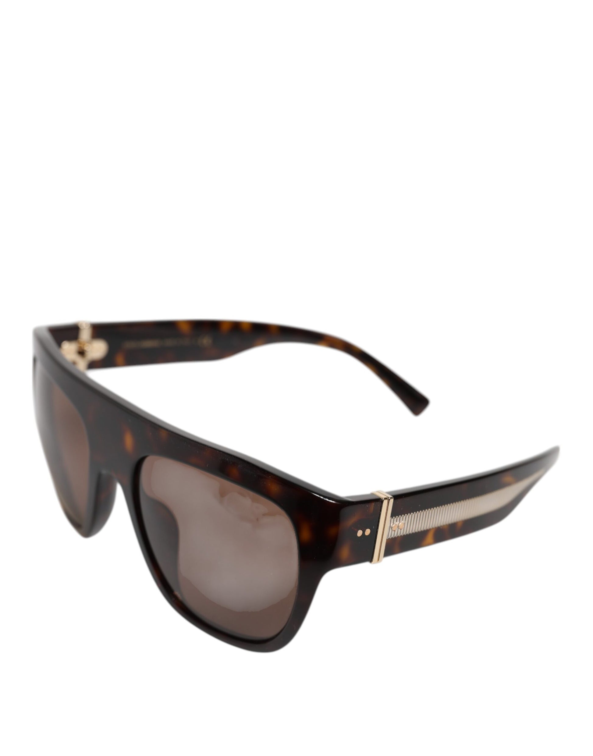 Dolce & Gabbana Dark Brown Havana DG4398F Square Frame Eyewear Sunglasses Dolce & Gabbana