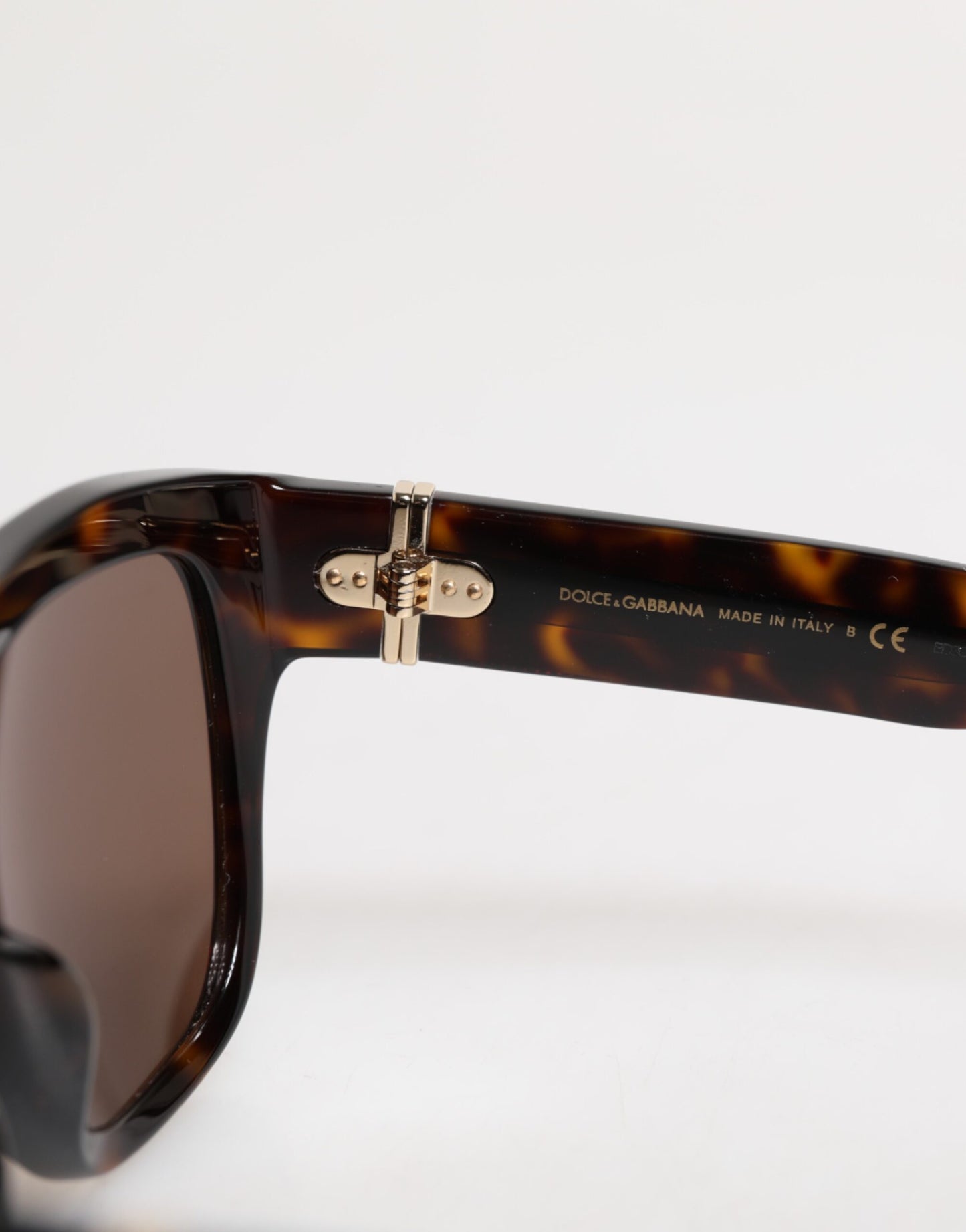 Dolce & Gabbana Dark Brown Havana DG4398F Square Frame Eyewear Sunglasses Dolce & Gabbana