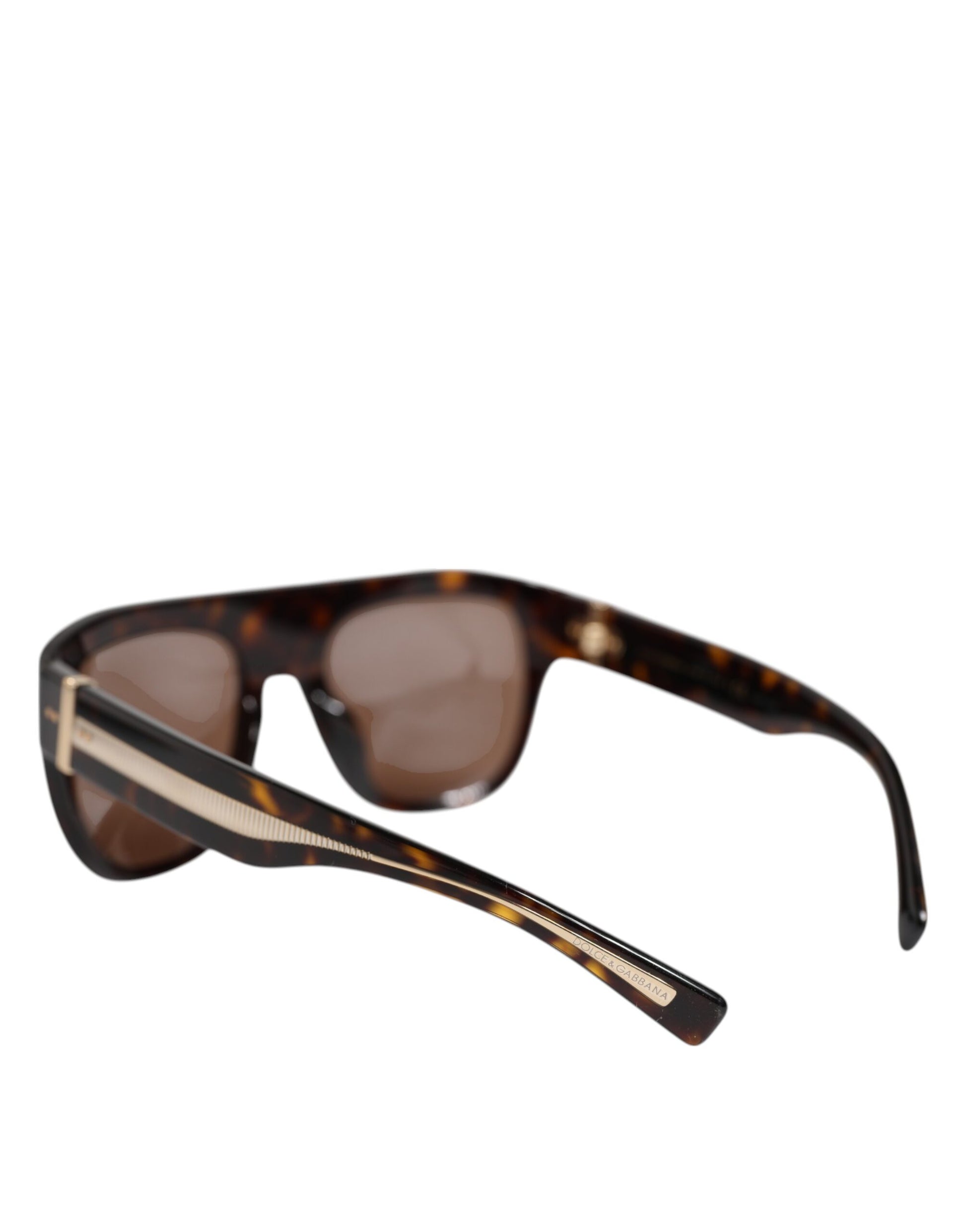 Dolce & Gabbana Dark Brown Havana DG4398F Square Frame Eyewear Sunglasses Dolce & Gabbana