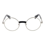 Yohji Yamamoto silver metal glasses frames with sleek design and clear lenses, showcasing modern eyewear style.