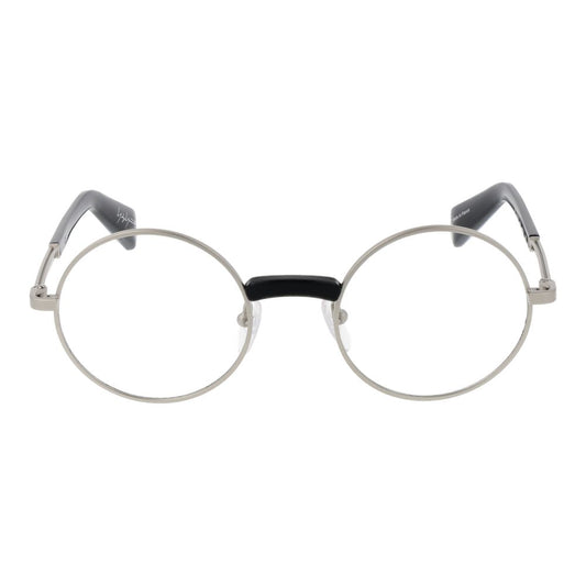 Yohji Yamamoto Silver Men Glasses Frame
