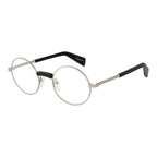 Yohji Yamamoto silver metal glasses frames with sleek design and clear lenses, stylish eyewear for modern fashion.
