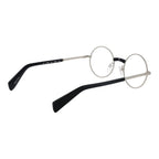 Yohji Yamamoto silver metal glasses frames with sleek design and clear lenses, stylish eyewear accessory.
