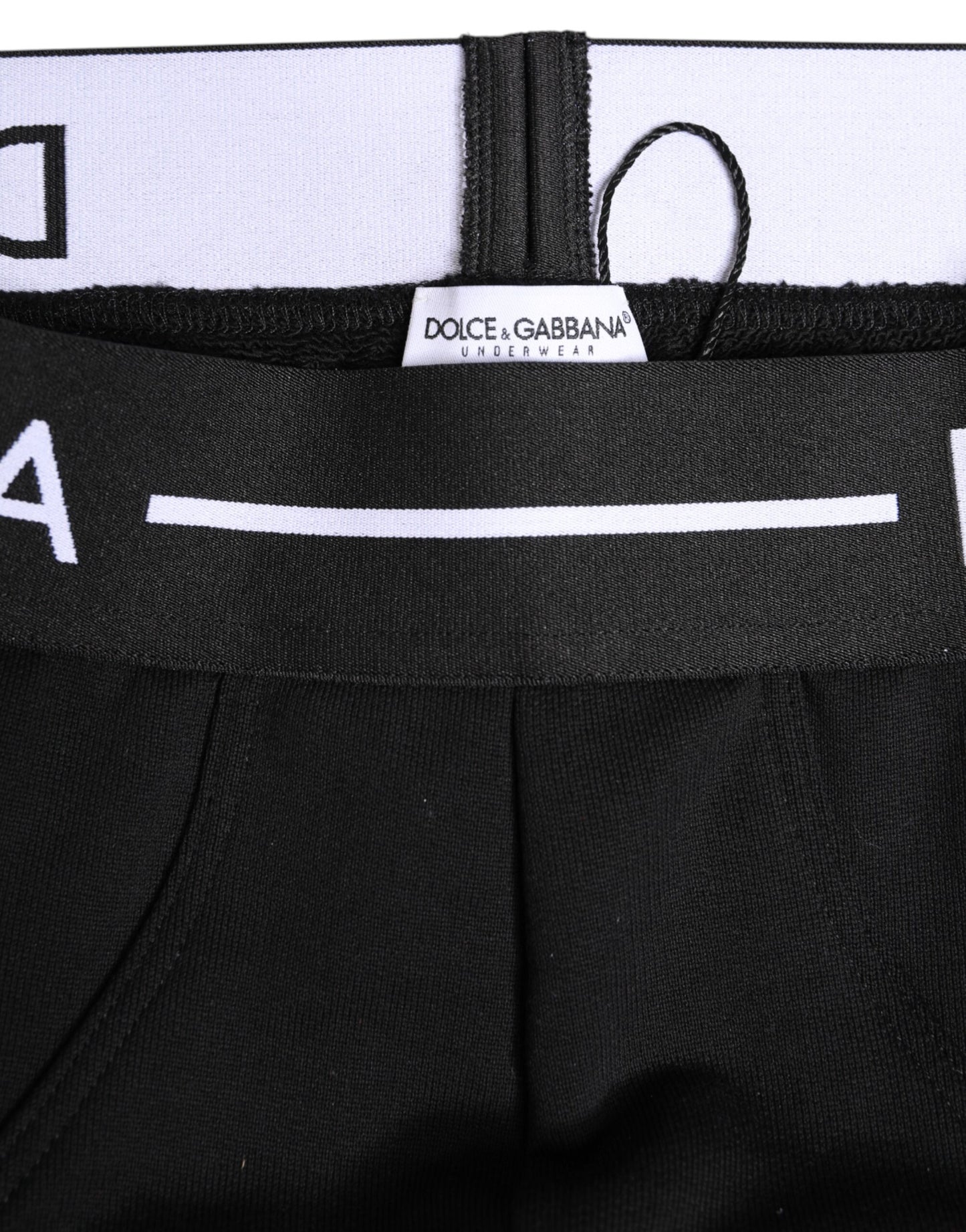 Dolce & Gabbana Black Cotton Stretch Regular Brief Underwear Dolce & Gabbana