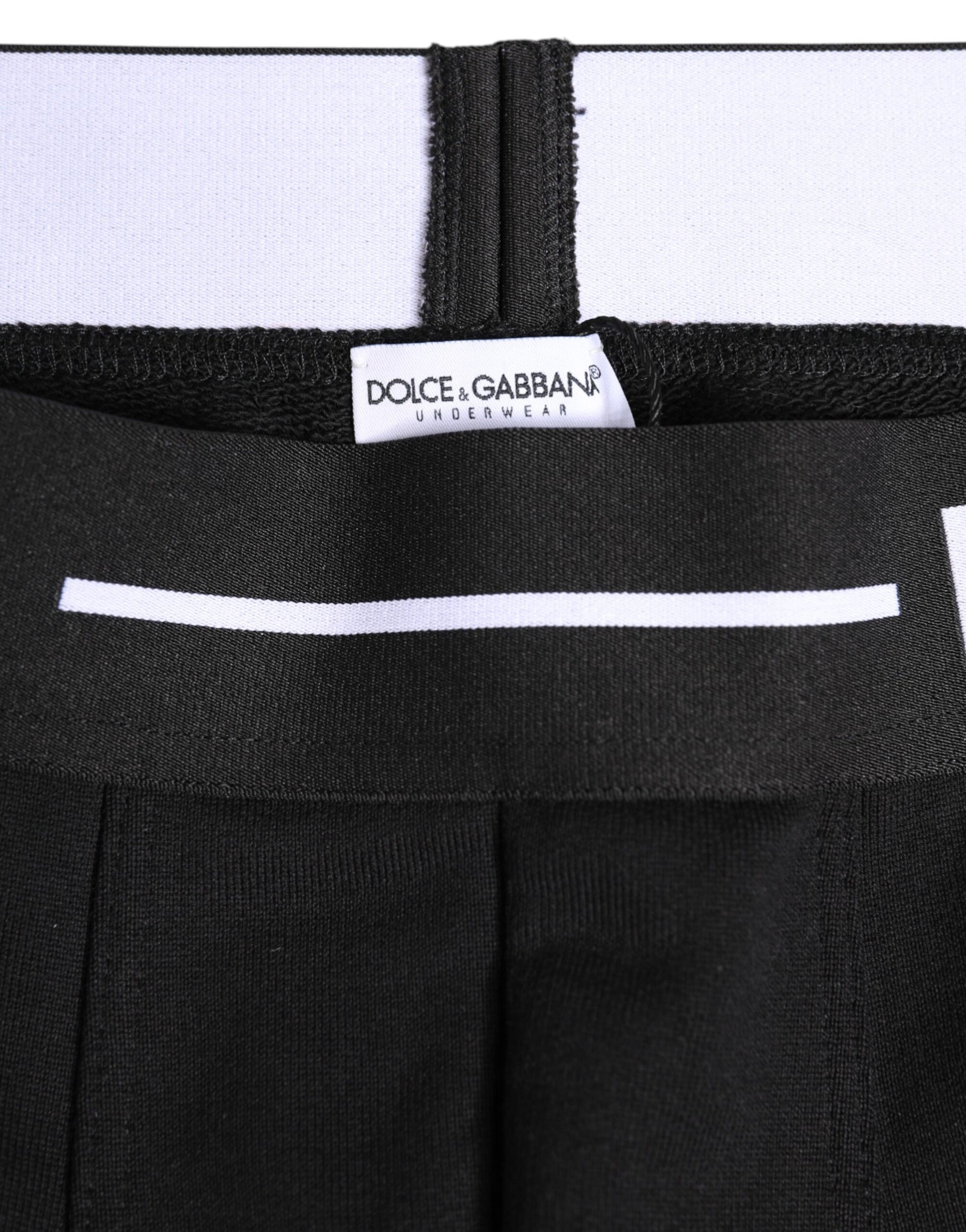 Dolce & Gabbana Black Cotton Stretch Regular Boxer Underwear Dolce & Gabbana