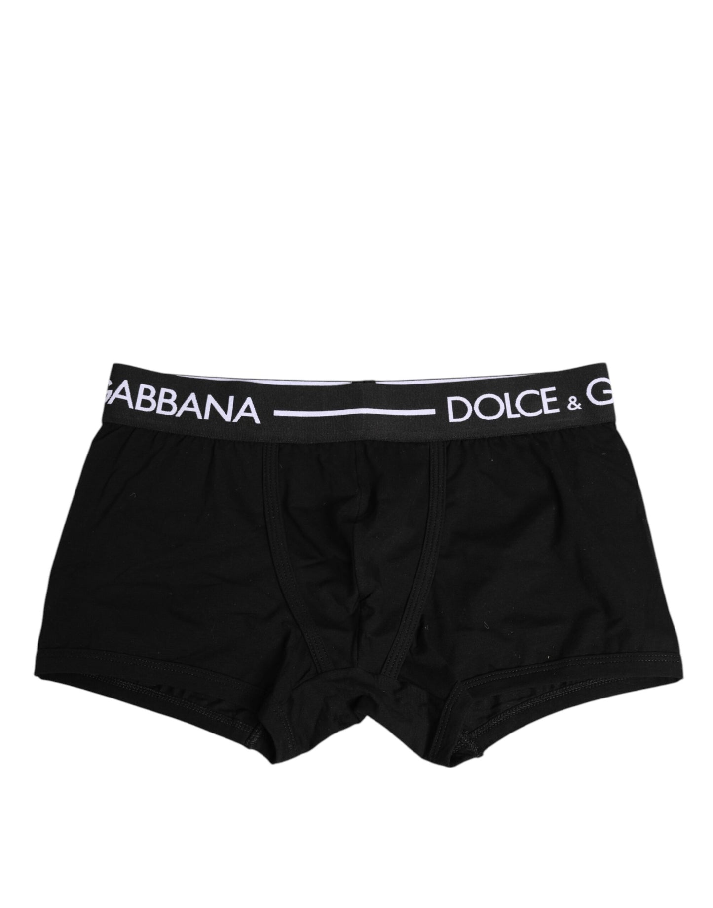 Dolce & Gabbana Black Cotton Stretch Regular Boxer Underwear Dolce & Gabbana