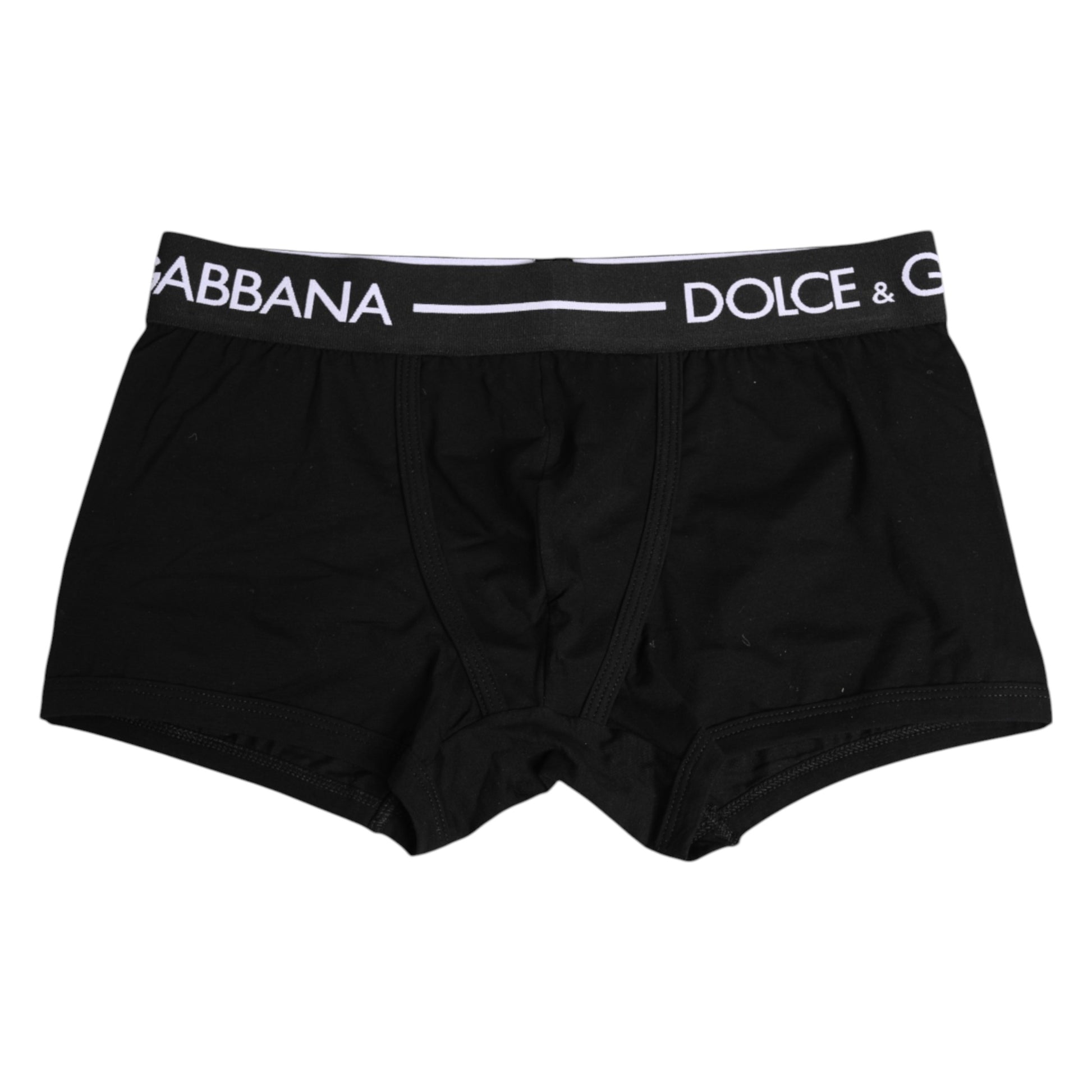 Dolce & Gabbana Black Cotton Stretch Regular Boxer Underwear Dolce & Gabbana